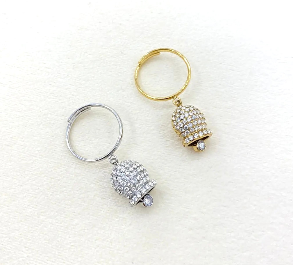 Anello Campanella con zirconi