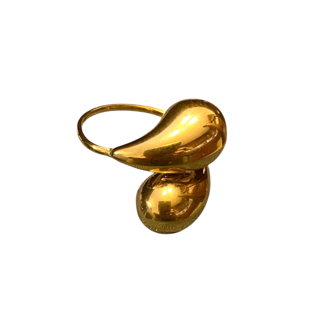 Anello Double Drops gold