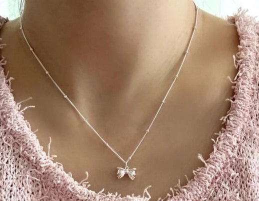 Collanina Ribbon silver