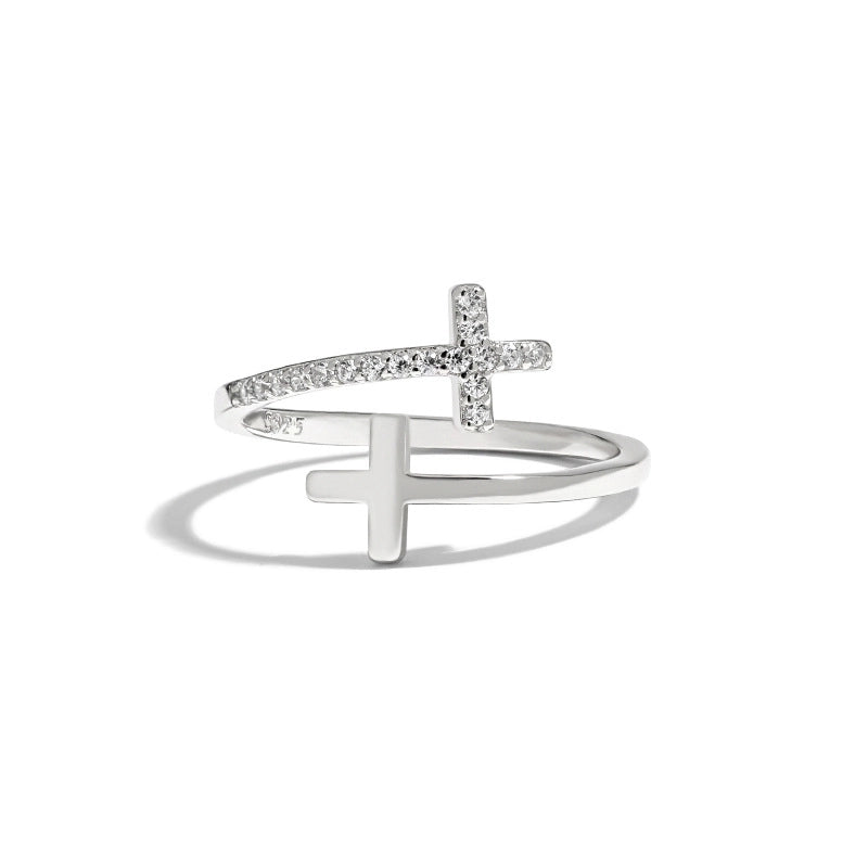 Anello Cross silver