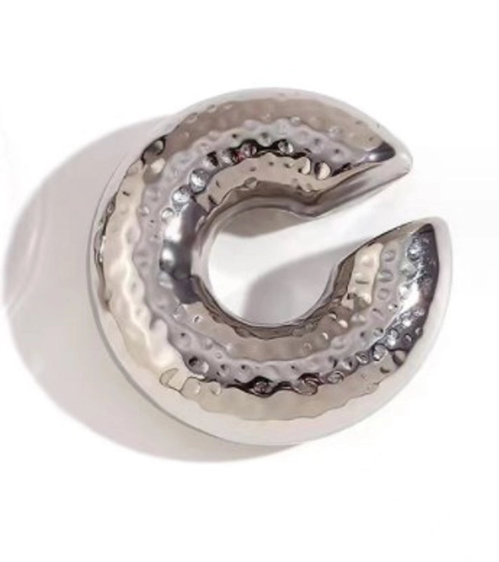 Ear cuff Chunky martellato