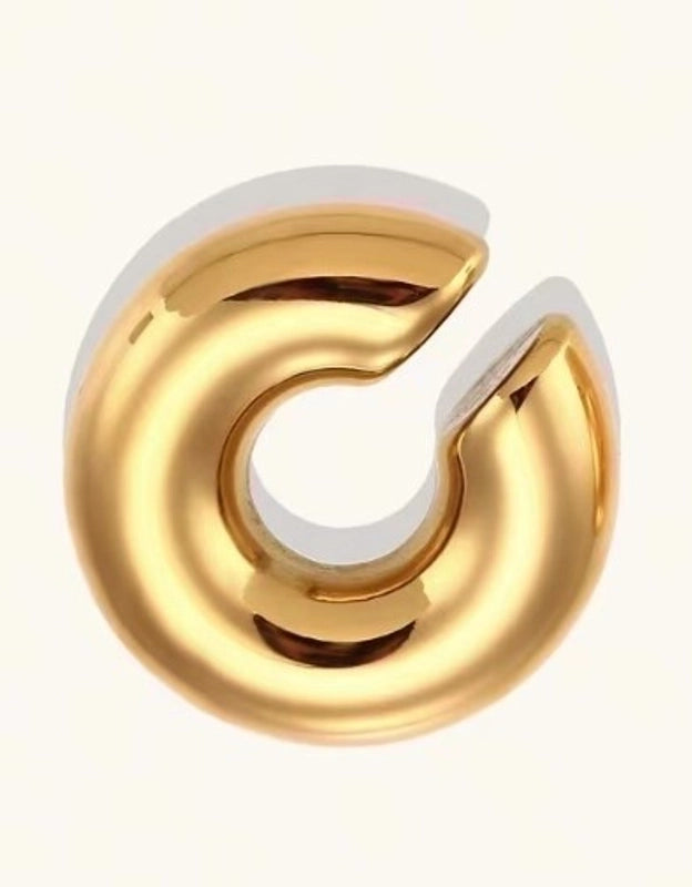 Ear cuff Chunky classic gold