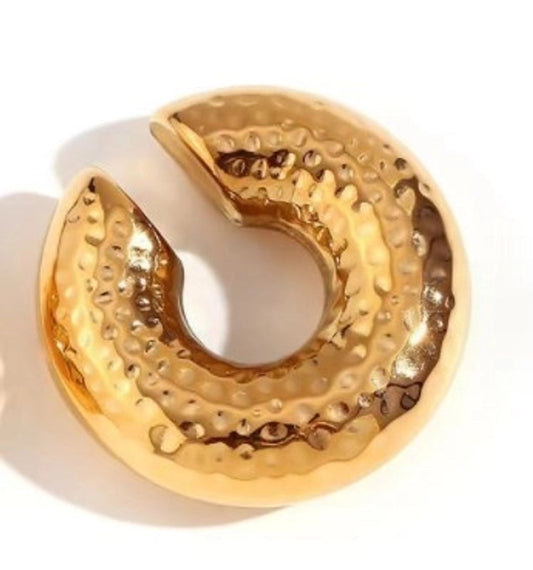 Ear cuff Chunky martellato
