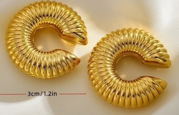 Ear cuff Chunky wave