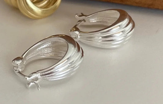 Orecchini Grecia silver