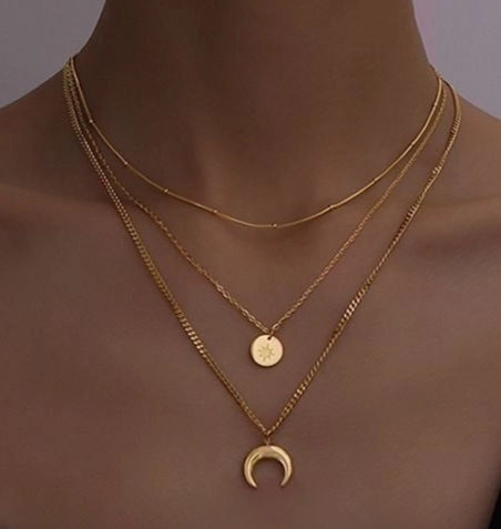 Collana Moon and Sun