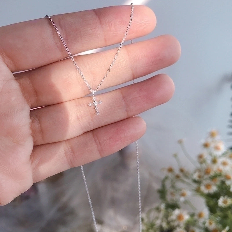 Collanina Small Cross silver