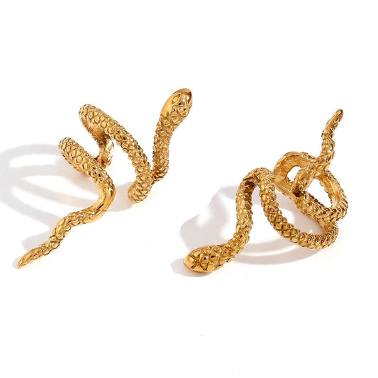 Ear cuff Snake gold