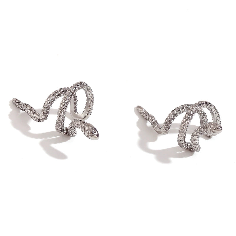 Ear cuff Snake silver