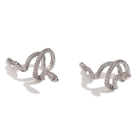 Ear cuff Snake silver