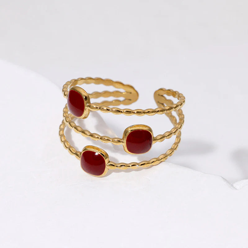 Anello Sunny rosso