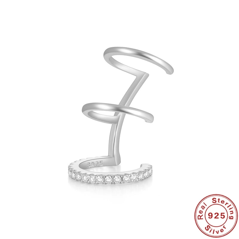 Ear cuff Tris Silver